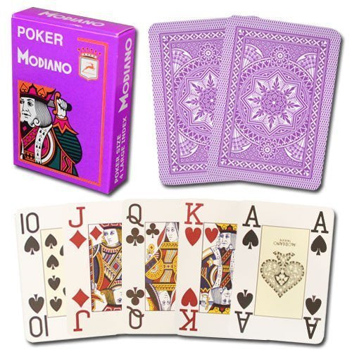 Modiano Poker Index Purple Cards