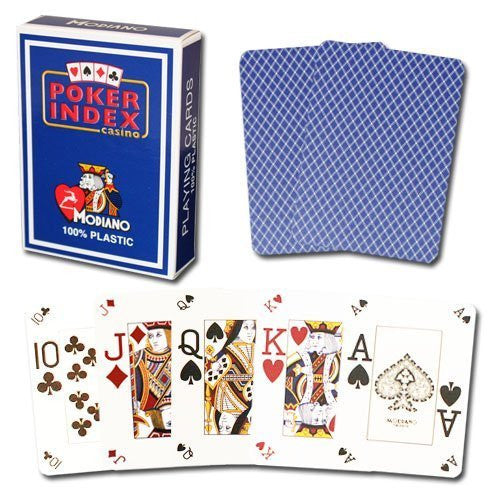 Modiano Poker Index Blue Cards