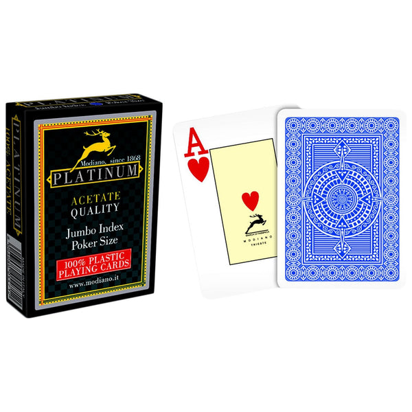 Modiano Platinum Blue Poker Cards