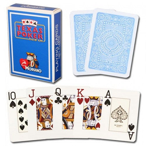 Modiano Texas Poker Blue Cards
