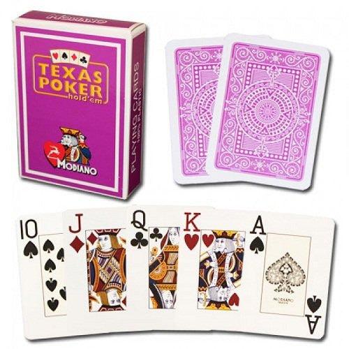Modiano Texas Poker Purple Cards