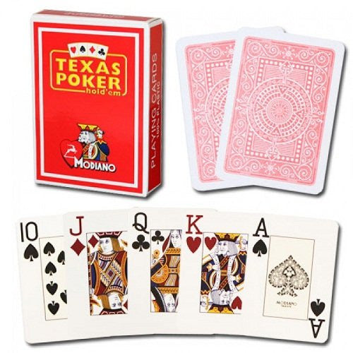 Modiano Texas Poker Red Cards