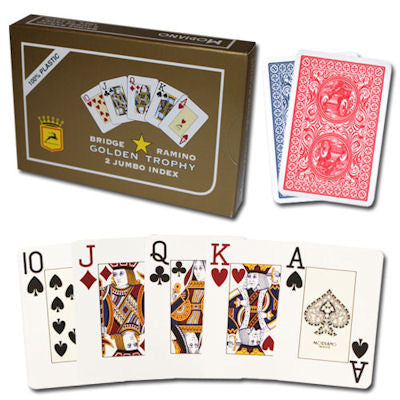 Modiano Golden Trophy Twin Set Poker Cards